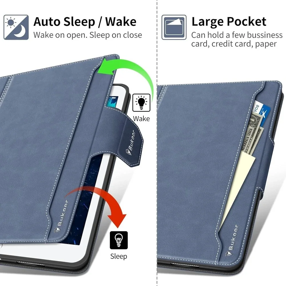 Bukoor Case for iPad 10.2 inch 9th/8th/7th Generation (2021/2020/2019) Pencil ho